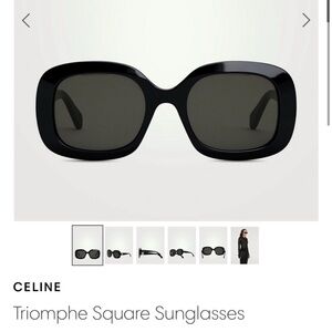 Celine Triomphe Square Sunglasses (Auth)